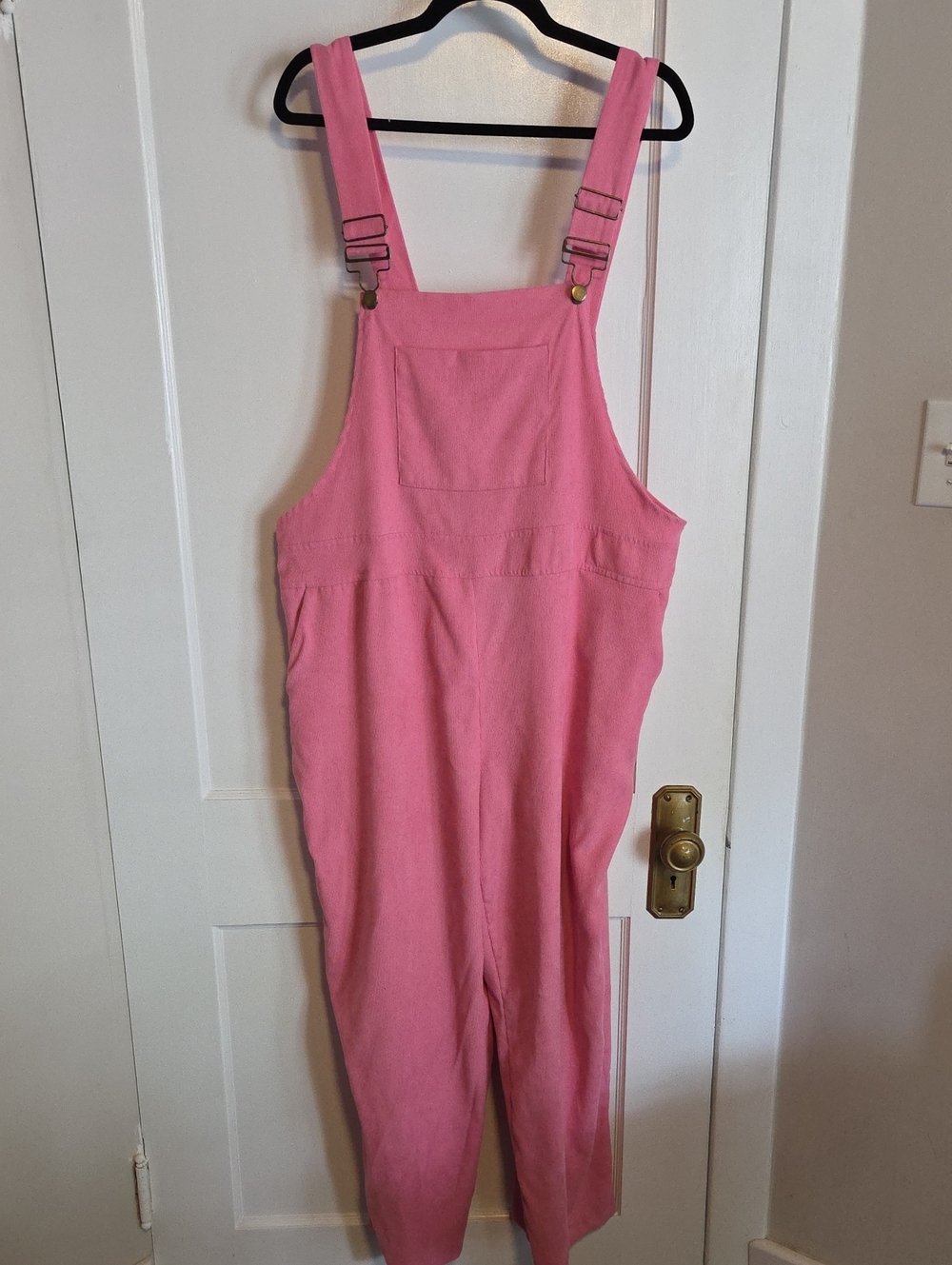 SHEIN Pink Overalls with Adjustable Straps